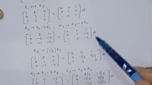 Inverse of Matrix by using elementary transformation A=[2 3 4] | Gauss-Jordan method смотреть онлайн