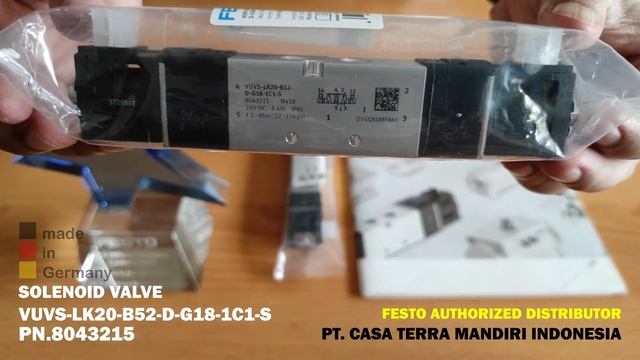 FESTO SOLENOID VALVE VUVS-LK20-B52-D-G18-1C1-S PN.8043215 смотреть онлайн