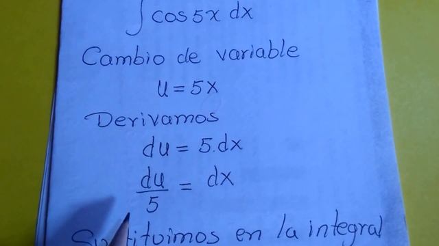 integral de cos(5x)dx MÉTODO de INTEGRACIÓN SUSTITUCIÓN o CAMBIO de VARIABLE смотреть онлайн