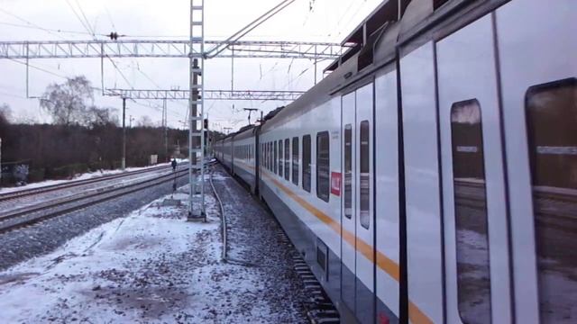 Обновленное Нахабино и прибывающая ЭП2Д по МЦД-2