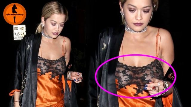 Braless Rita Ora flashes N!pples in see through top!! смотреть онлайн