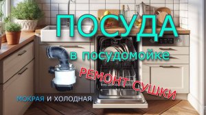 Посуда в посудомойке мокрая и холодная Ремонт сушки ПММ Hotpoint Ariston
