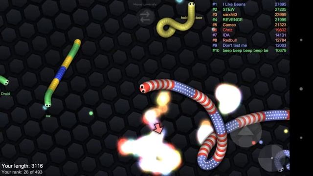Странно играет в slither.io(1) смотреть онлайн