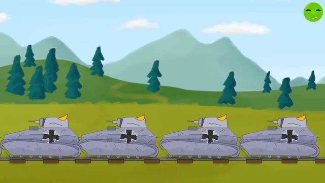 Tank Cartoon #50 : The train carried soviet tanks | Cartoon about Tanks смотреть онлайн