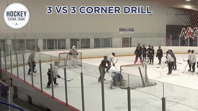 3 vs 3 Corner Drill The Hockey Think Tank смотреть онлайн