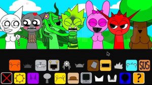 Анимация Спрунки - Версия LOVE! Миксуй биты и мелодии! Incredibox Sprunki Sinner Edition, но с новым