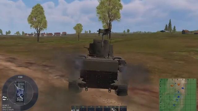 War Thunder American tank ground assault gameplay смотреть онлайн