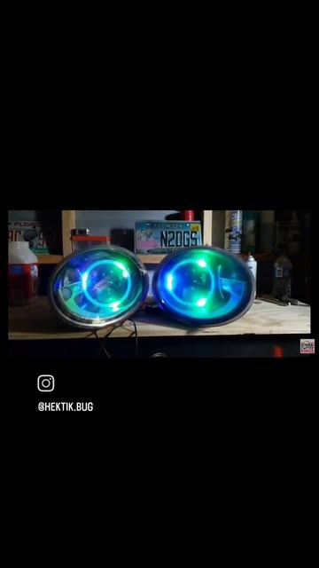2012-2019 Volkswagen Beetle Custom Headlights смотреть онлайн