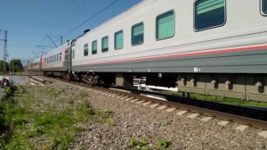 ЧС7-230 с поездом: №287М Москва — Новороссийск. Перегон: Варшавская - Бирюлёво.