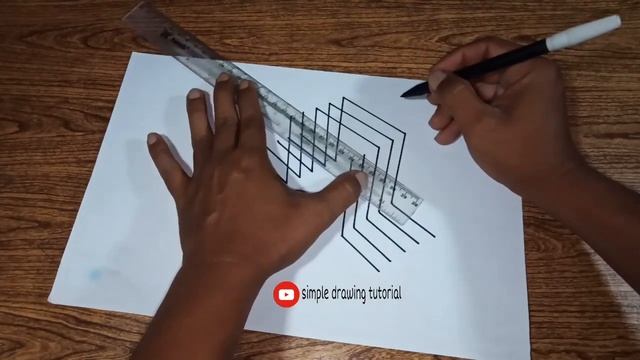 Learn how to draw 3d on paper for beginners (part 10) - simple drawing tutorial смотреть онлайн