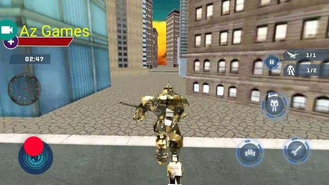 Flying Air Robot Transform Tank Robot Battle War - Android GameplayFHD смотреть онлайн