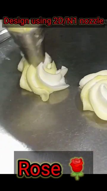 How to make rose | Rose using 2D/N1 nozzle | 2D/N1 nozzle design смотреть онлайн