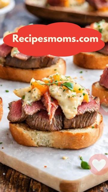 Steak Crostini Recipe 👇 смотреть онлайн