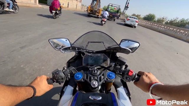 Real life Milage of all new R15m 2023 TFT display | Tank to Tank milage test| By MotoPeak #R15M смотреть онлайн