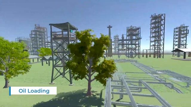 Oil and Gas Storage Tank Farm Major Fire Accident Emergency Training in Virtual Reality Simulations смотреть онлайн
