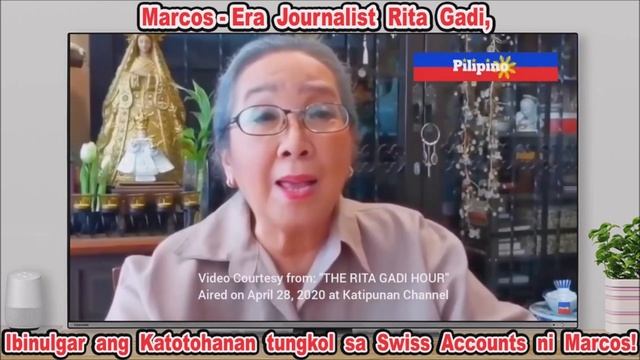 Ibinulgar ni Rita Gadi isang Journalist na ang Katotohanan tungkol sa Swiss Accounts ni Marcos! смотреть онлайн