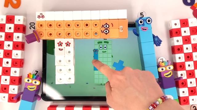 Numberblocks 1 to 1000 Math Link Cubes Fun Toy Counting Spring Colours | Learn to Count Big Numbers смотреть онлайн