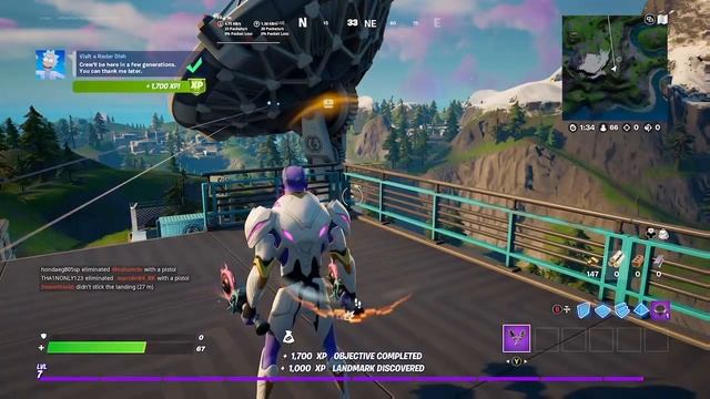 Visit a Radar Dish Rick Sanchez challenge quest Fortnite смотреть онлайн