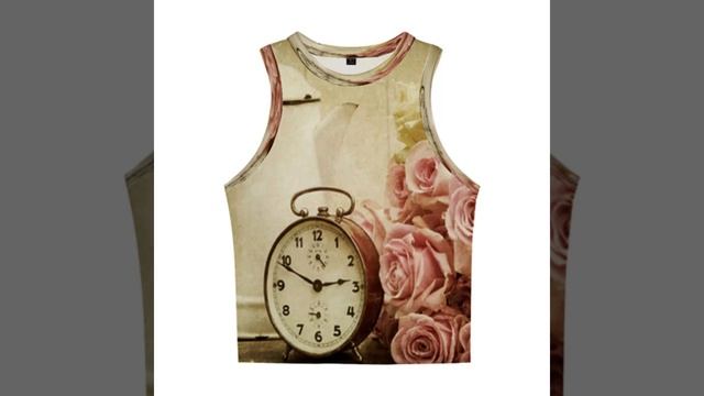 Women's Sleeveless Top Crop Top Cropped Tank Top #23 смотреть онлайн