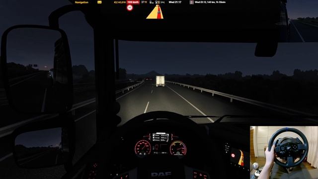 【ETS2】DAF XF Space Aero / Thrustmaster T300RS GT EDITION + TH8A【4K60fps】 смотреть онлайн