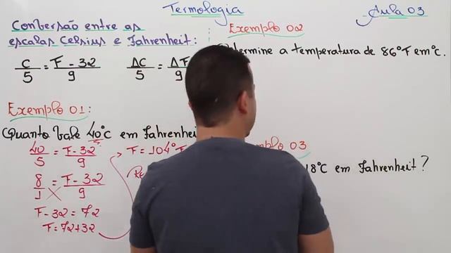 Conversão (Celsius e Fahrenheit) - Aula 03 смотреть онлайн