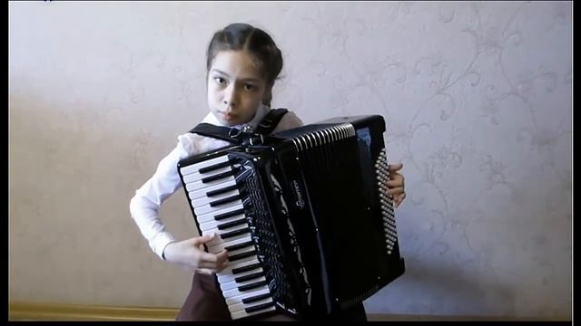 "Очи чёрные"/"Black eyes" обр. А.Гретэ Аккордеонистка Кандагалова Камила