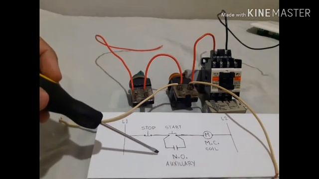 Stop Start Magnetic Contactor Control Circuit Wiring direct online | Local Electrician | Philippine смотреть онлайн