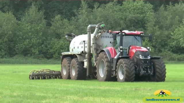 Nieuwe Case IH Optum 270 CVX met Joskin tank bij loonbedrijf Vink BV смотреть онлайн