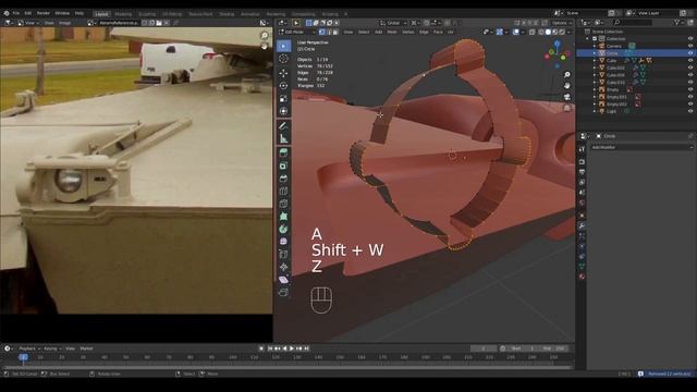 Blender Tank Modeling Tutorial - Part 2 | M1A1 Abrams | High Detail (Arijan)