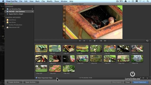 Importing media from a file-based camera or card - Larry Jordan смотреть онлайн