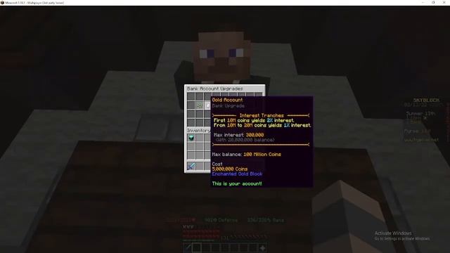 อัพเกรด bank hypixel skyblock смотреть онлайн