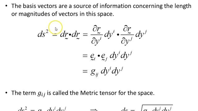 Basis vectors and the metric tensor смотреть онлайн