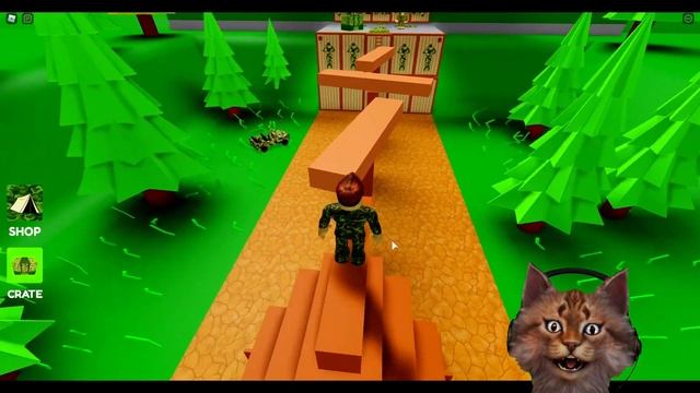 Побег с армии обби Роблокс Escape Army Training Obby смотреть онлайн