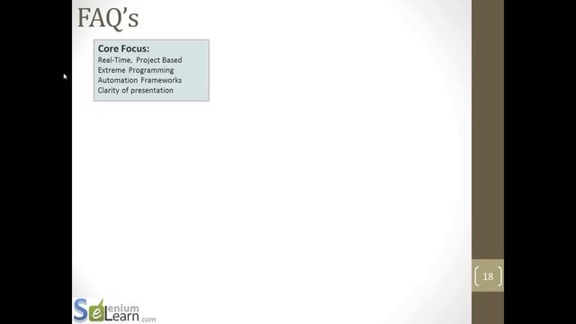 Selenium eLearn Training Overview Selenium Automation Tool Frameworks смотреть онлайн
