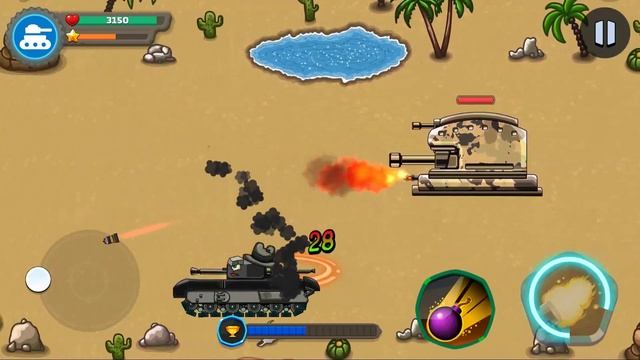 Xe Tăng Đại Chiến - Tank Battle: Tank War 2D Gameplay #3 смотреть онлайн