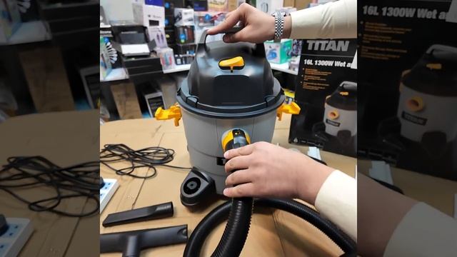 Netherland Lot Imported Titan 16L Wet & Dry Vacuum Cleaner