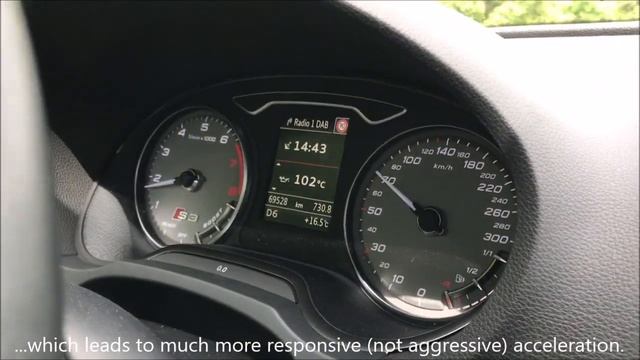 Audi S3, MY2015 – throttle response increase (throttle tuning) – povečanje odzivnosti motorja смотреть онлайн