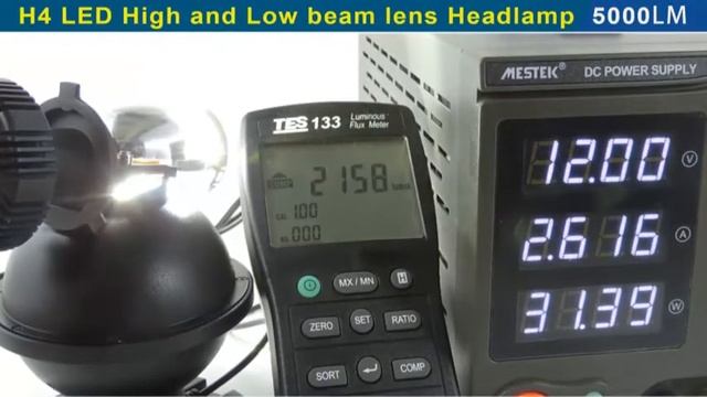 [H4LENS]:Projector LED Headlight，Individual Driver & Fanless,5000LM/60W смотреть онлайн