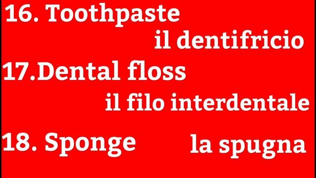Lesson-34 Let's Learn Italian In Punjabi || La Stanza Da Bagno || Bathroom Objects