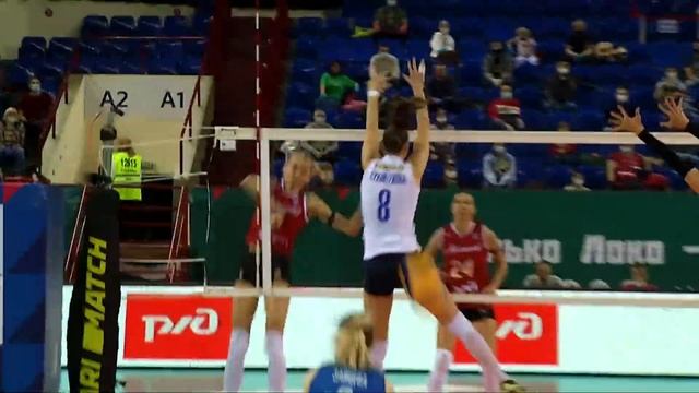 Zaytseva Valeria vs Dynamo (Krasnodar) | Volleyball Highlights смотреть онлайн