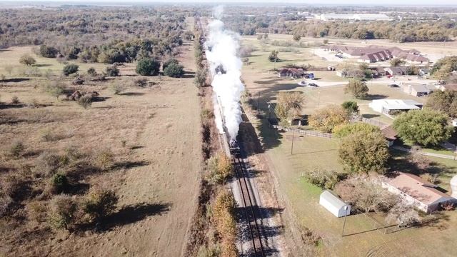 Big Boy No. 4014 Drone Film - 11/09/19 - Brazos Valley/East Texas смотреть онлайн