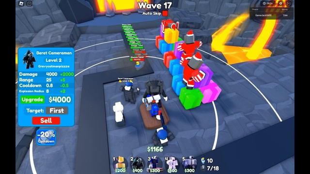 Beret Cameraman Vs Endless Mode In Toilet Tower Defense смотреть онлайн