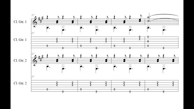 FUNICULI FUNICULA, L. Denza, arranged for two guitars with tab смотреть онлайн