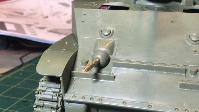 1/16 RC M5A1 Stuart tank - bow machine gun test смотреть онлайн