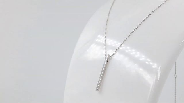 Серебряная цепочка с кулоном Брусок из серебра mkc026 в SilverLand.com.ua смотреть онлайн