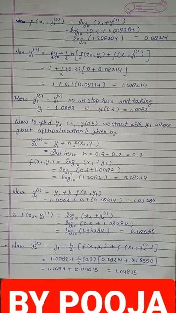 M.A/M.Sc 3rd Sem "EULER'S MODIFIED METHOD" of (Numerical analysis) смотреть онлайн