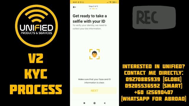 UNIFIED V2 HOW TO VERIFY KYC (3 EASY STEPS)