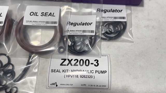 HITACHI ZX200-3 ZAXIS200-3 HPV118 9262320 Hydraulic Main Pump Seal Kit CERO High Quality смотреть онлайн