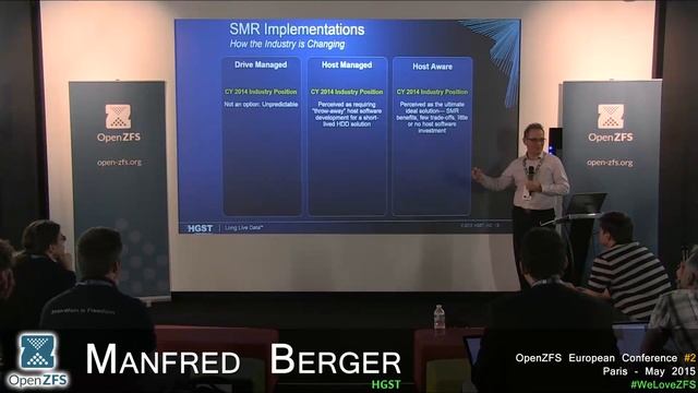 Manfred Berger - HGST SMR - OpenZFS European Conference 2015 смотреть онлайн