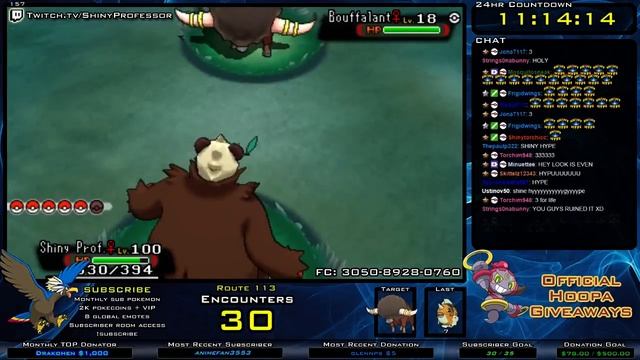 LIVE Shiny Bouffalant (30) DexNav Encounters in Pokemon ORAS смотреть онлайн